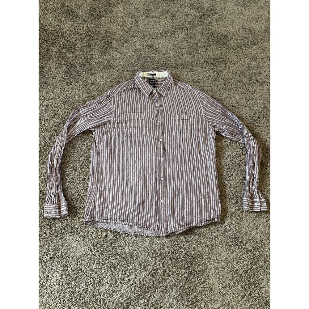 Billabong Mens Bucky Long Sleeve Button up Casual Woven Shirt Large L Flannel